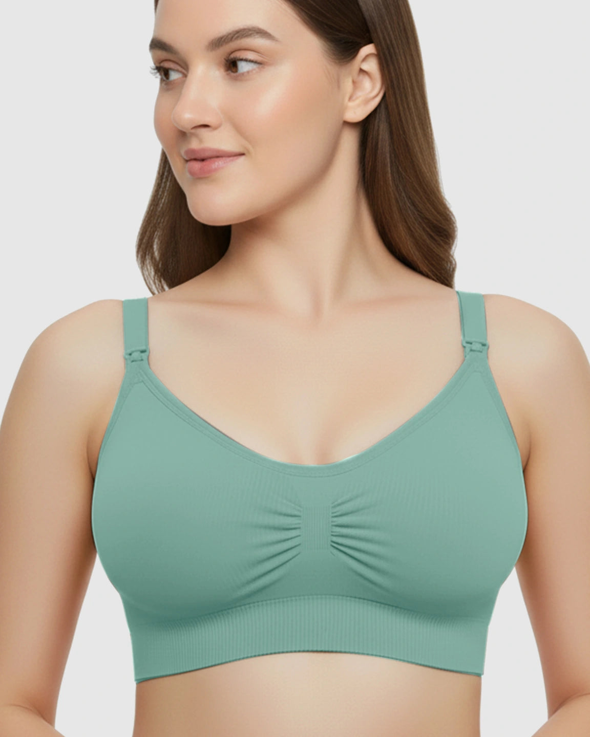 Soft Seamless Front-Open Nursing Bra