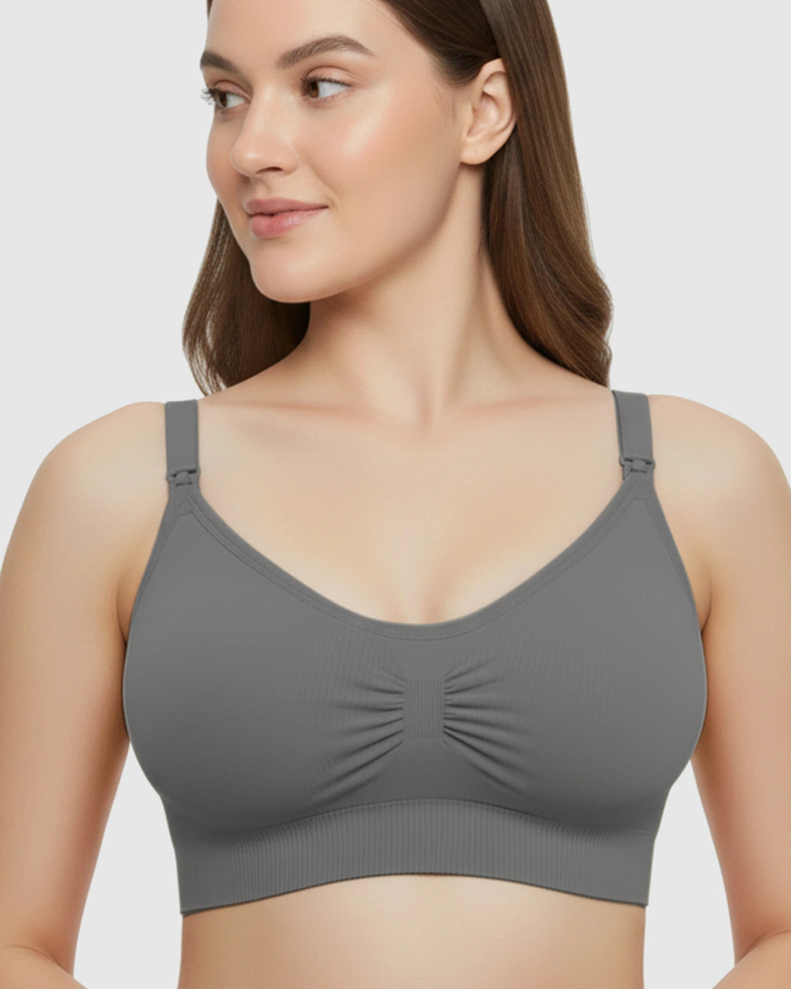 Soft Seamless Front-Open Nursing Bra