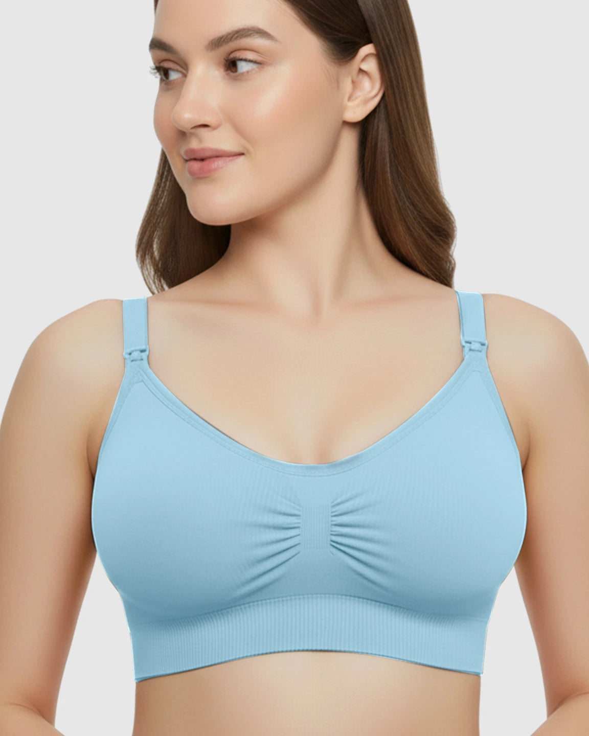 Soft Seamless Front-Open Nursing Bra
