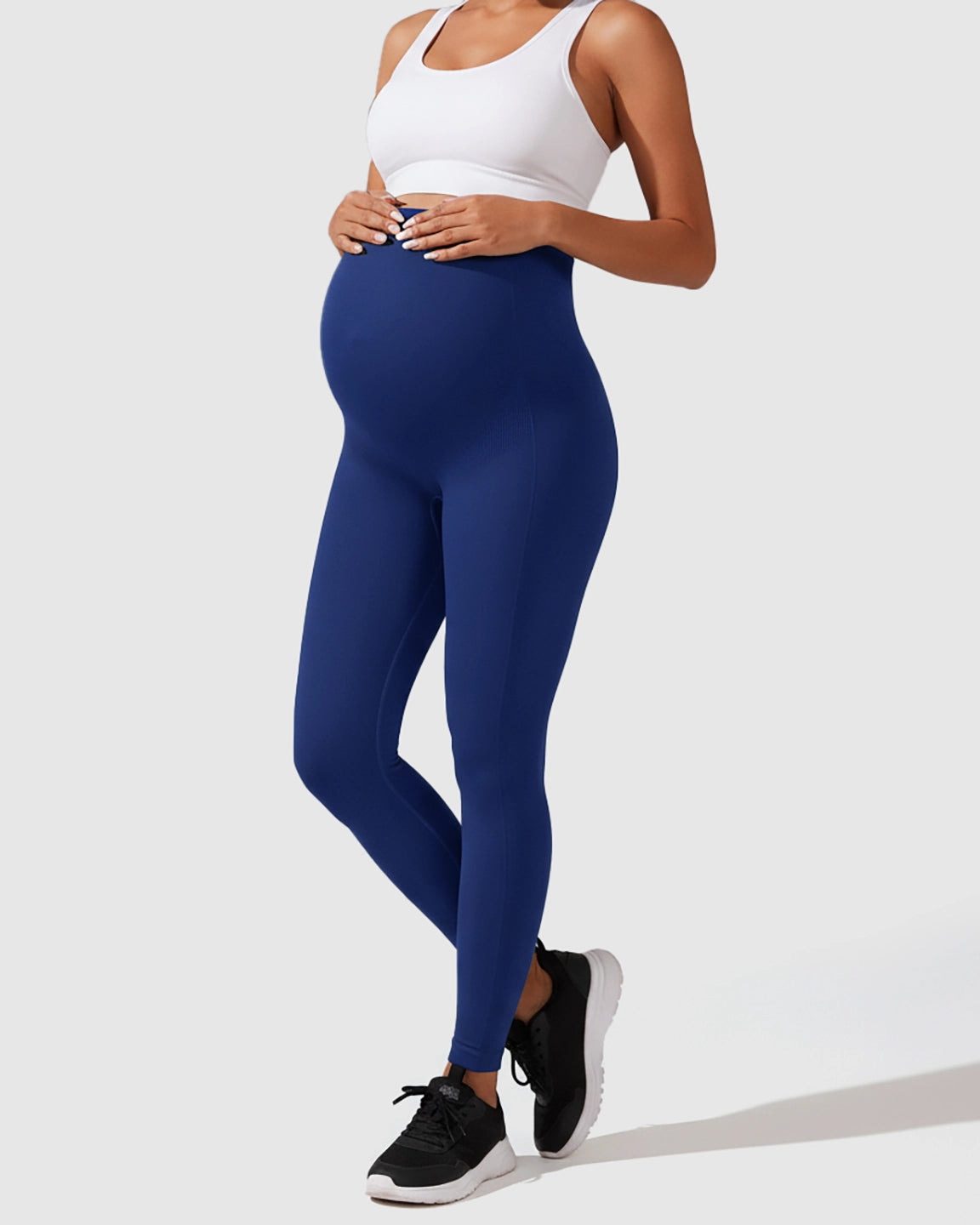 Seamless M-shape Maternity Leggings