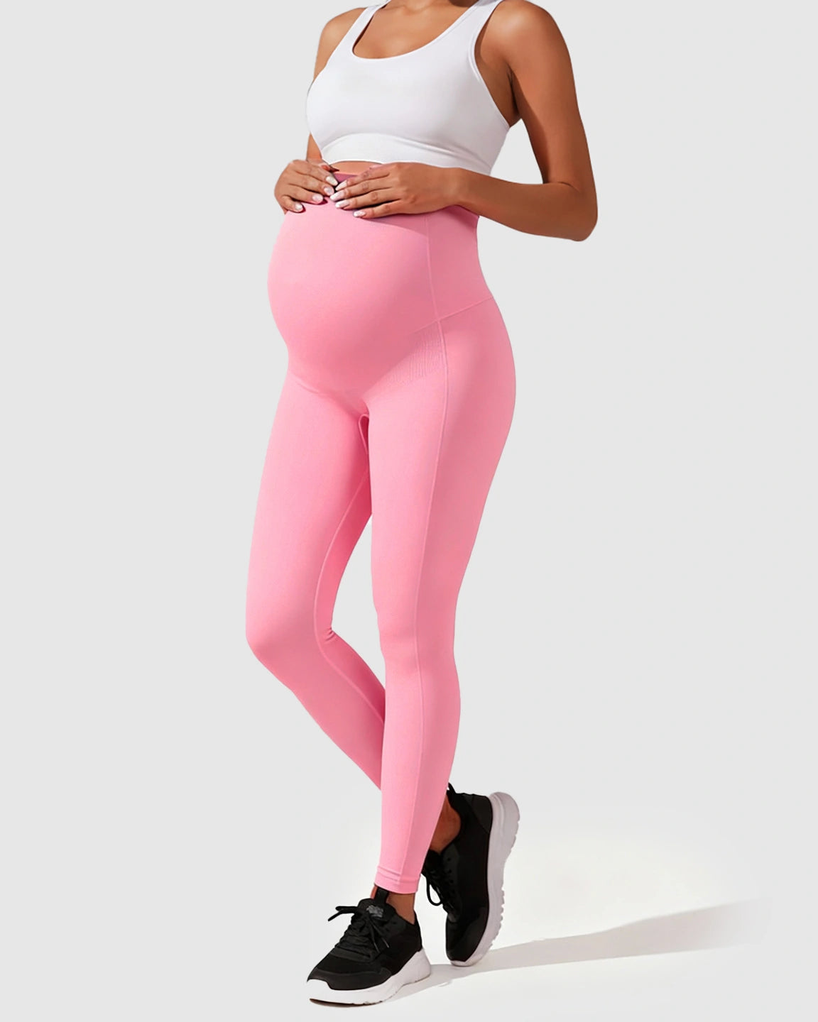 Seamless M-shape Maternity Leggings