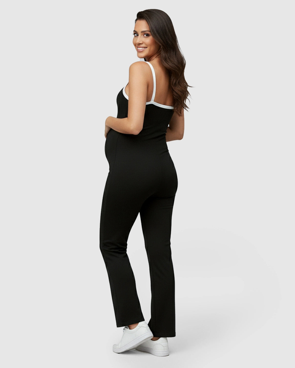 Sleeveless Casual Maternity Jumpsuit