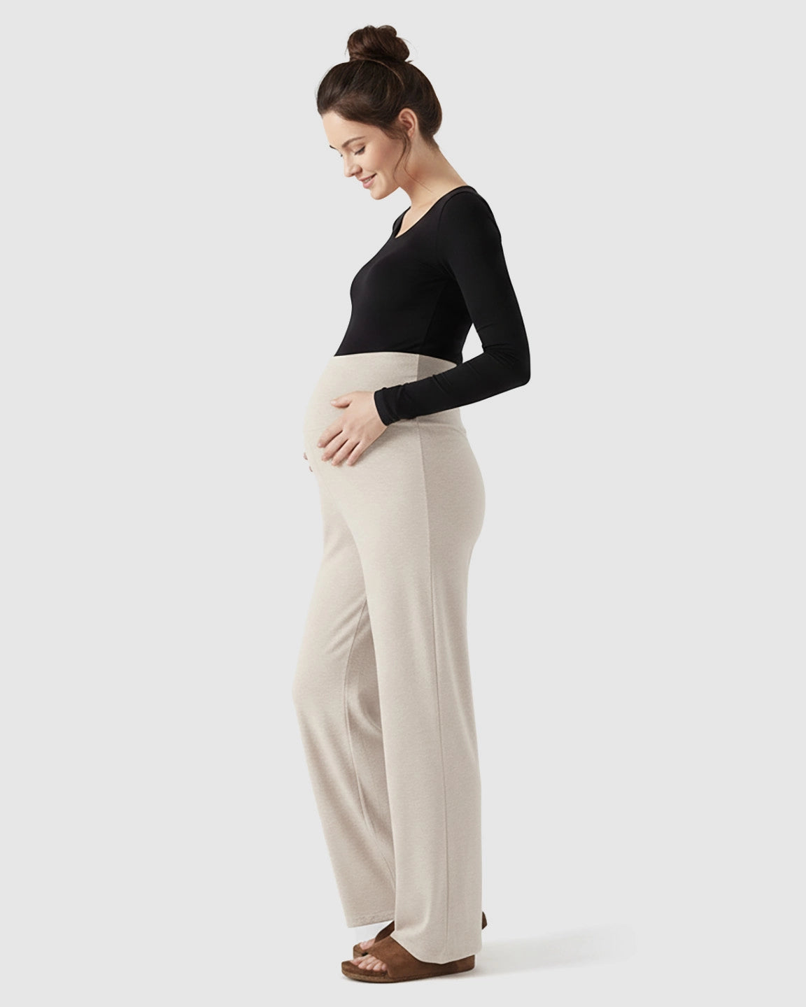 Soft Fleece Relaxed Maternity Pants