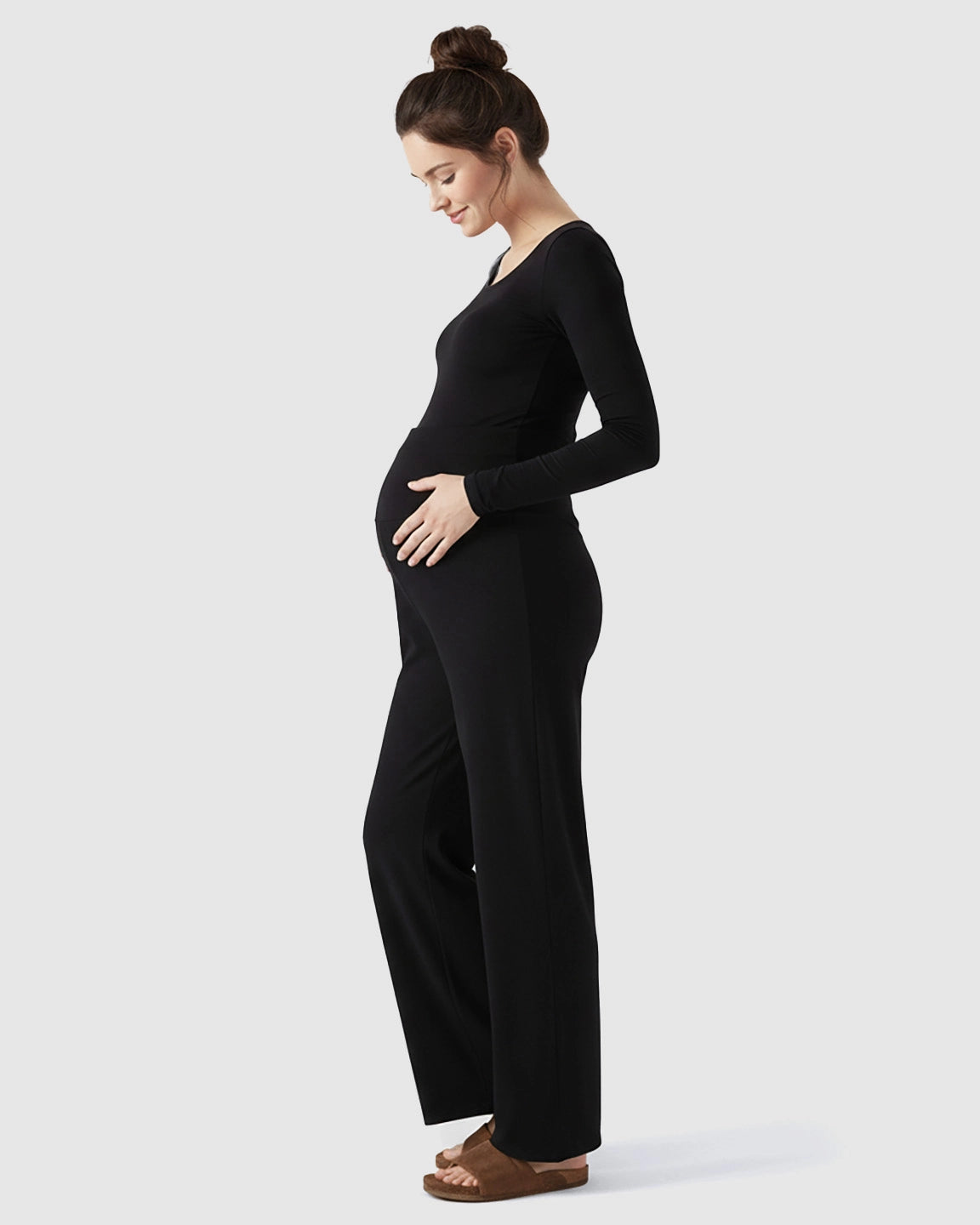 Soft Fleece Relaxed Maternity Pants