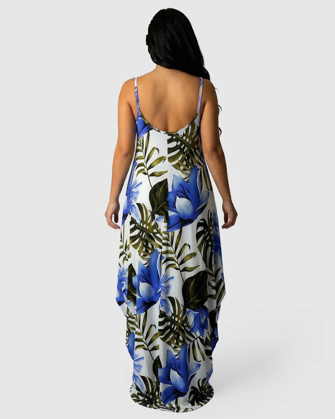 3D Floral Sling Maternity Maxi Dress