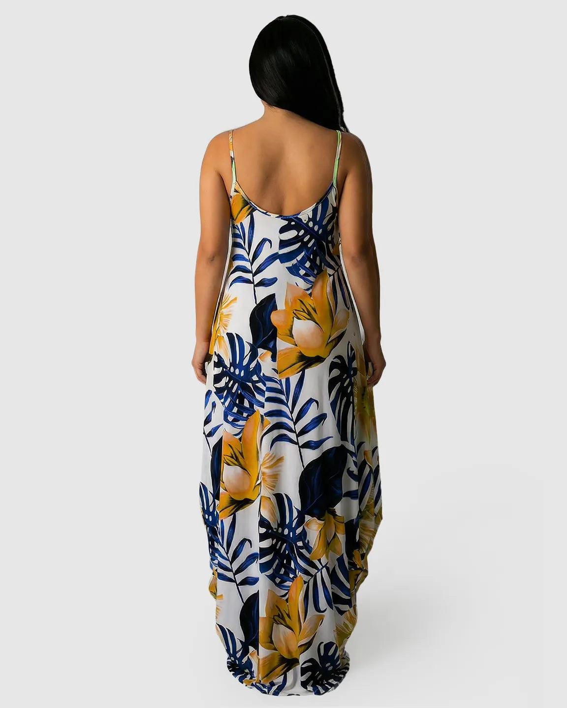 Tropical Flowy Maternity Maxi Dress