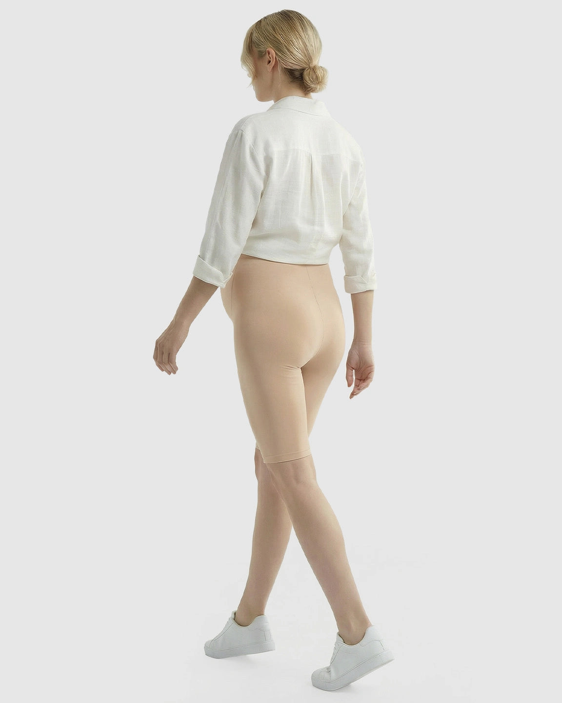 High-Waist Sculpting Maternity Shorts