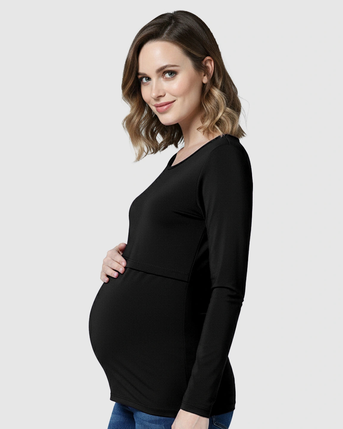 Lift-Up Front Casual Maternity & Nursing Top