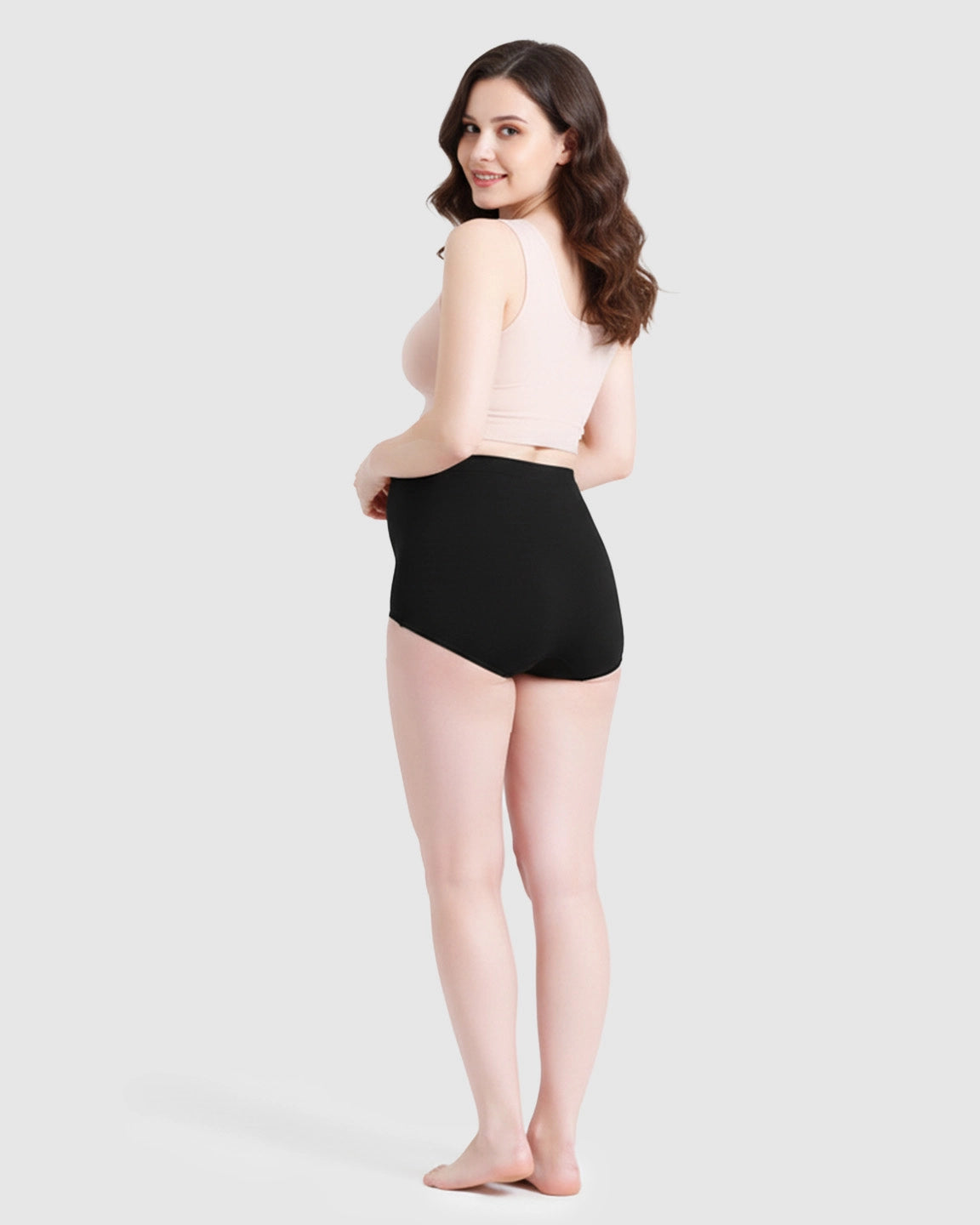 Soft Seamless High Waist Maternity Panties
