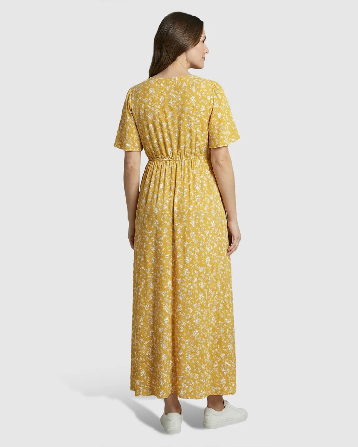 Tencel Fabric Bohemian Maternity Maxi Dress