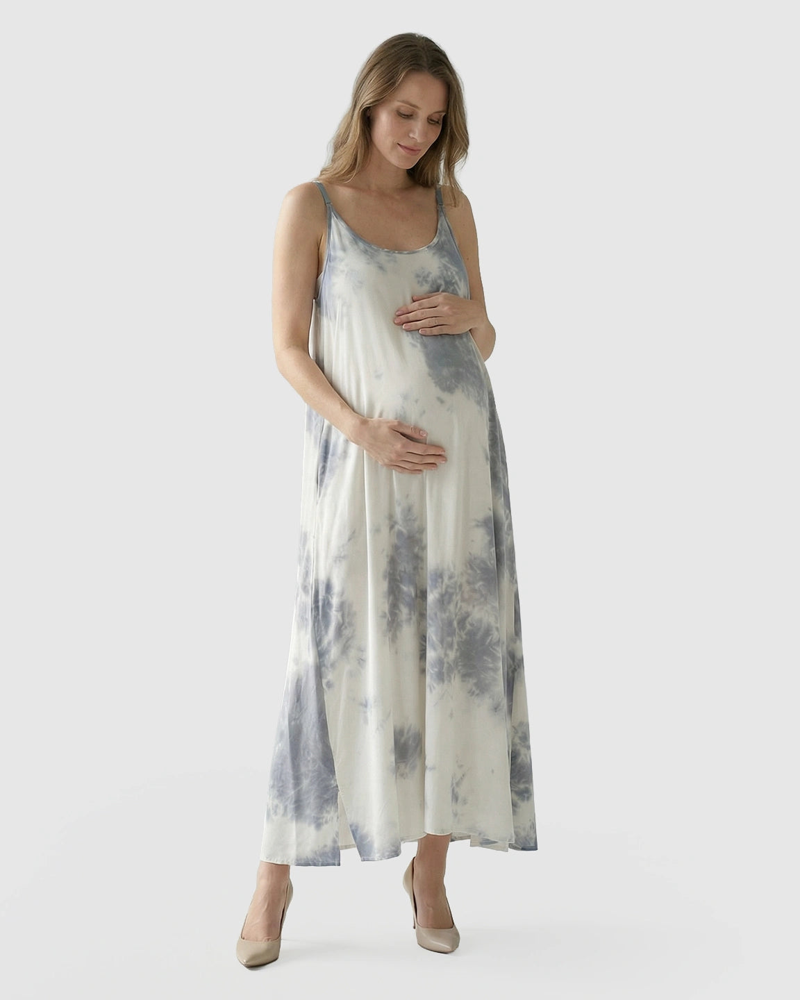 Spaghetti-Strap Everyday Maternity Maxi Dress