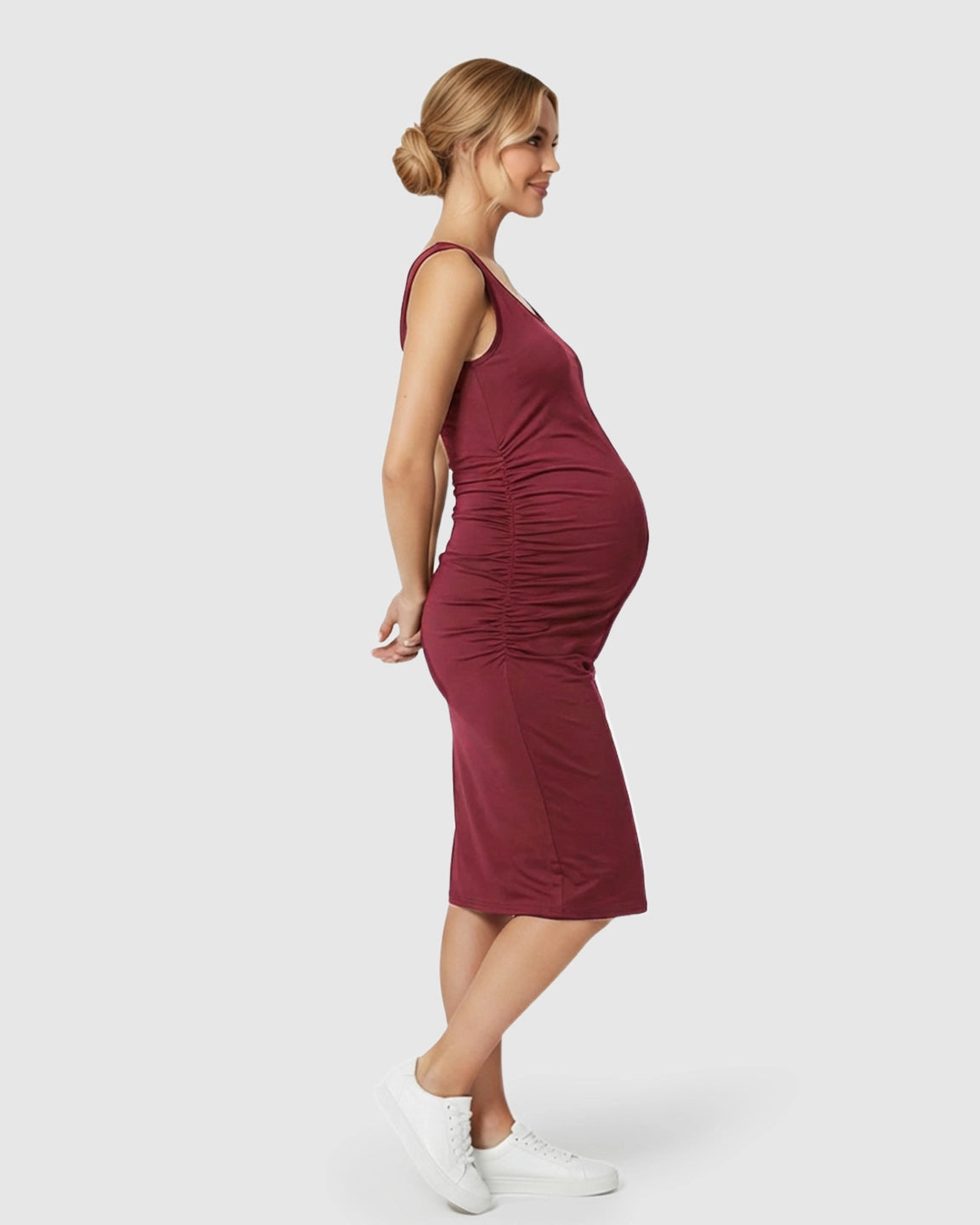 Sleeveless Camisole Bodycon Maternity Dress