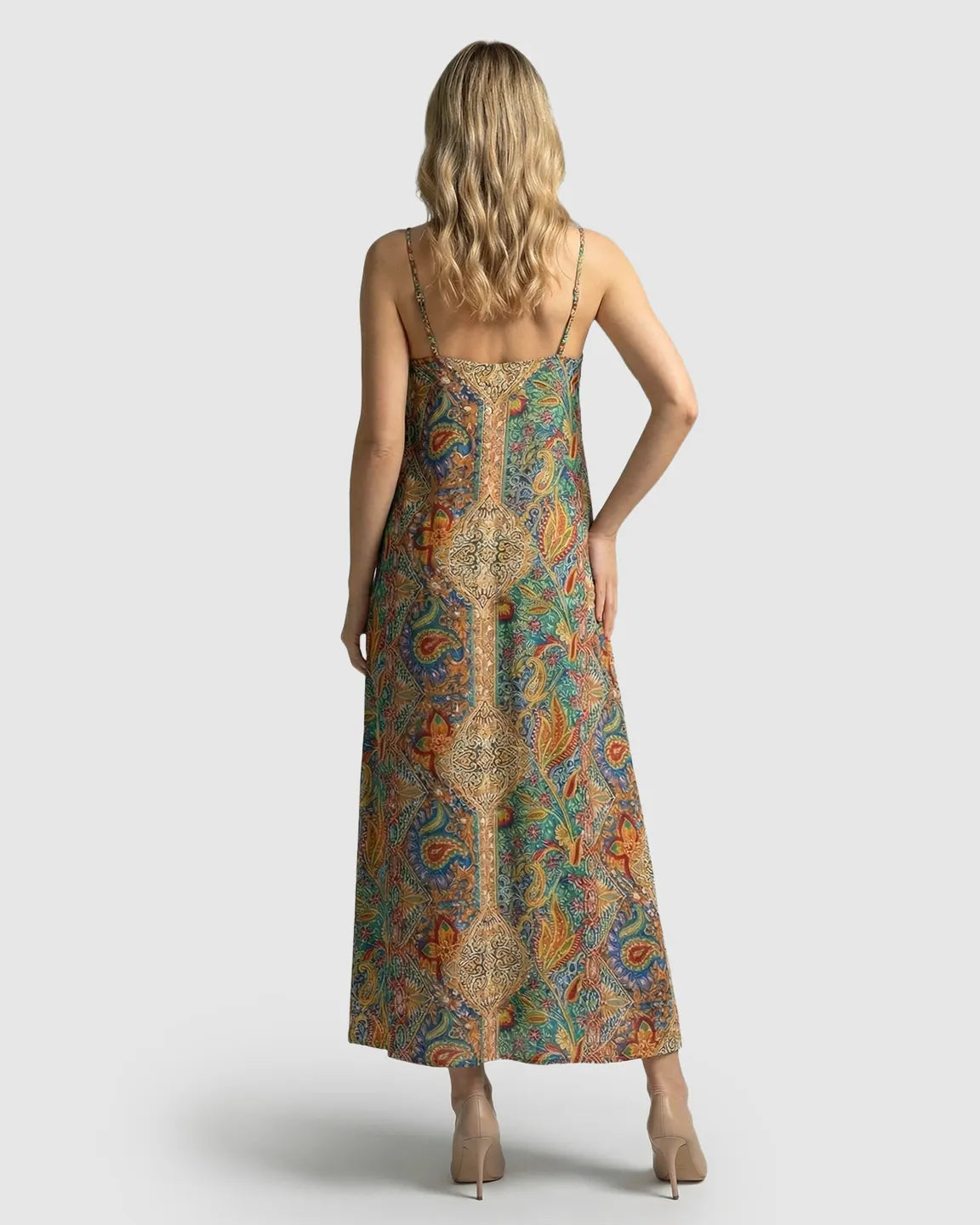 Sling Sleeveless Bohemian Flowy Maternity Maxi Dress