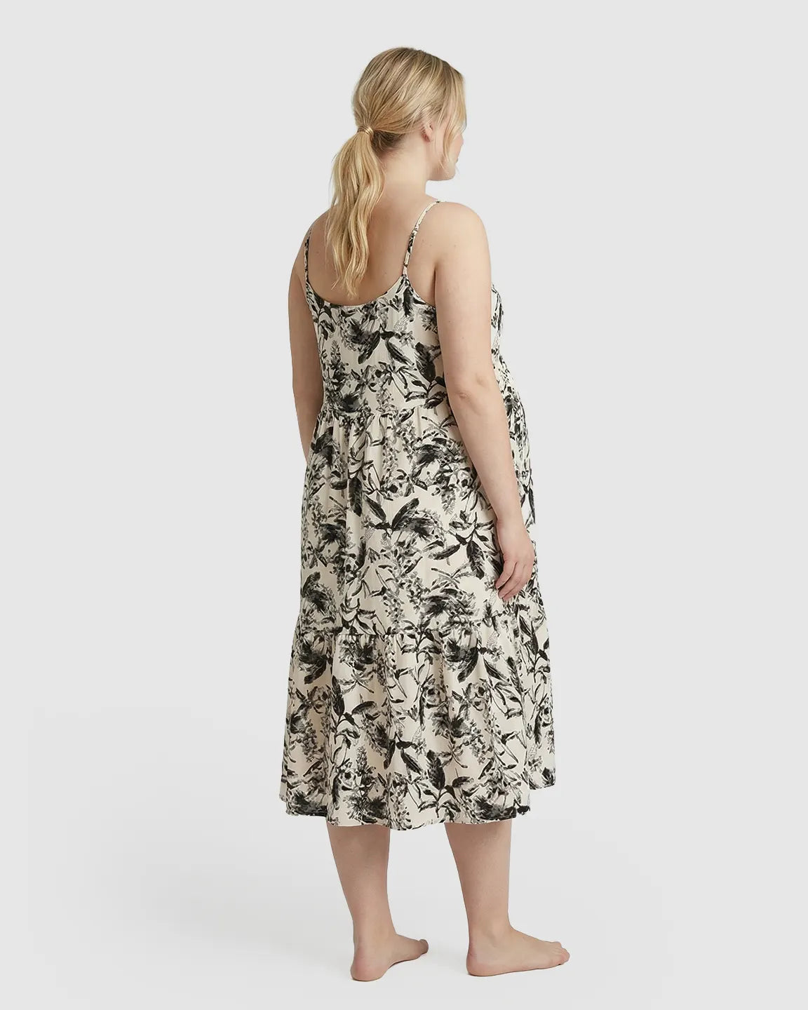 Botanical Print Camisole Loose H-line Maternity Nightdress