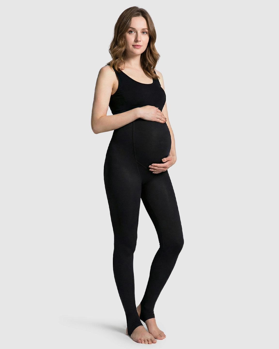 Fleece-Lined Over-Bump Maternity Leggings