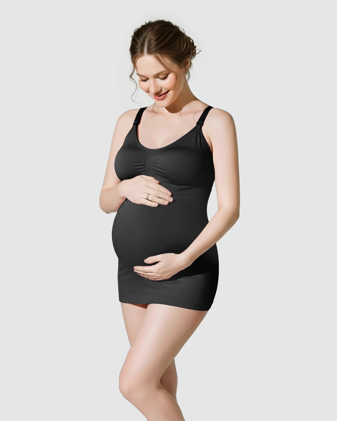 Soft Stretch Front-Opening Wireless Maternity Nursing Bra