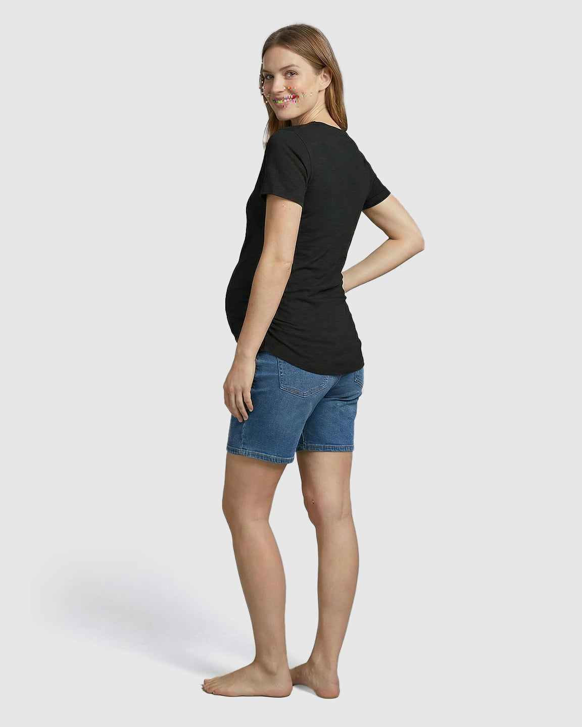 Side Ruched Everyday Maternity T-Shirt