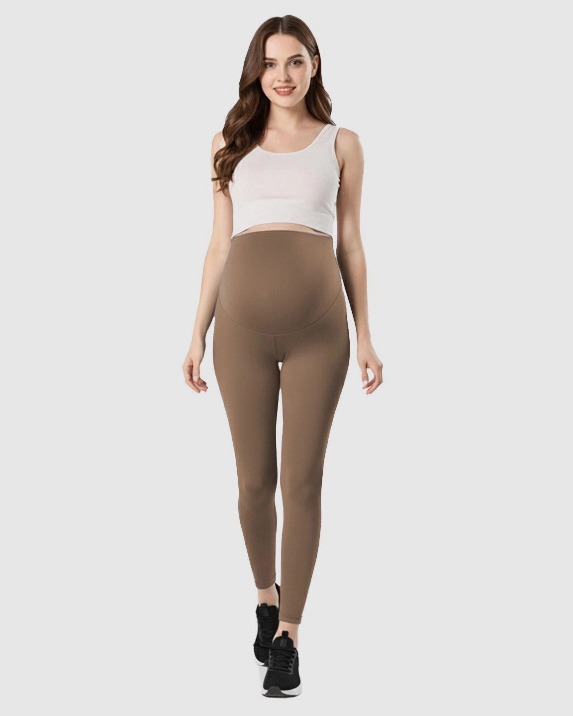 Double-Layer Belly Support Maternity Leggings