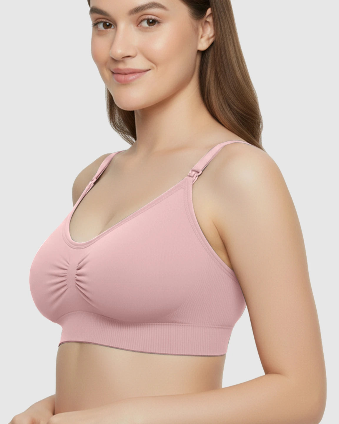 Soft Seamless Front-Open Nursing Bra