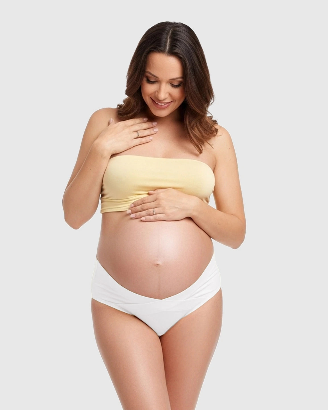 U-Shaped Low-Waist Seamless Cotton Maternity Briefs