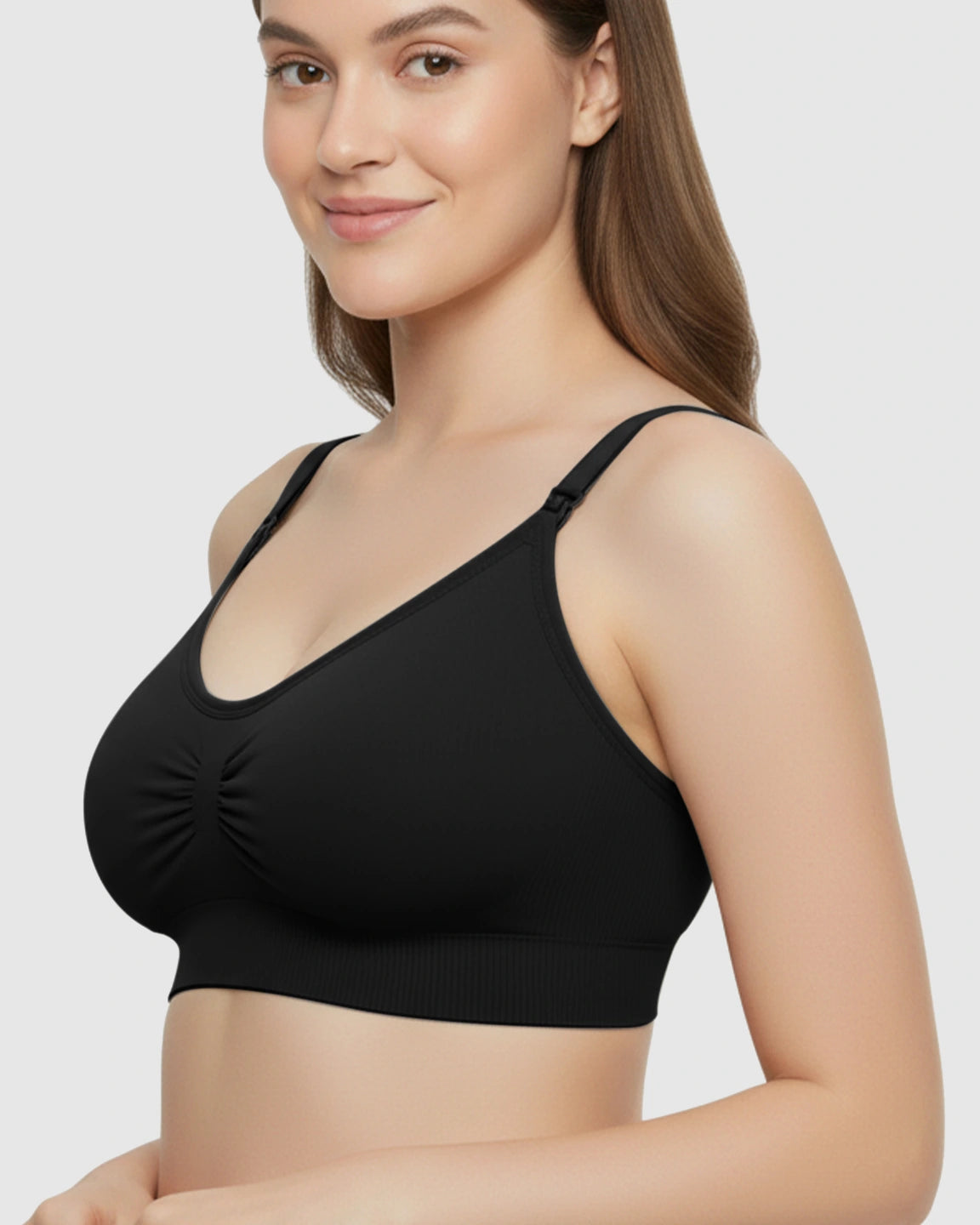 Soft Seamless Front-Open Nursing Bra