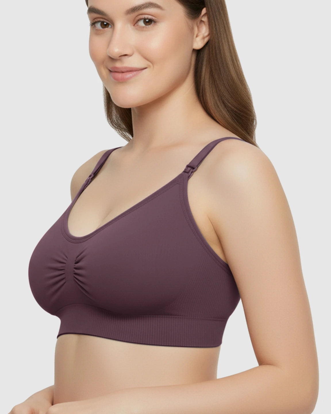Soft Seamless Front-Open Nursing Bra