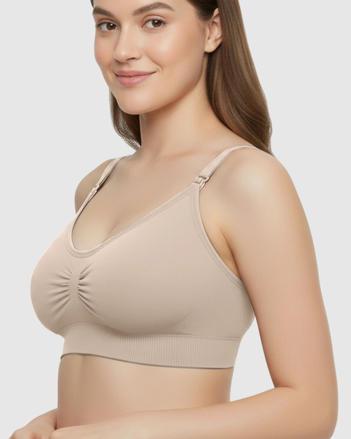 Soft Seamless Front-Open Nursing Bra