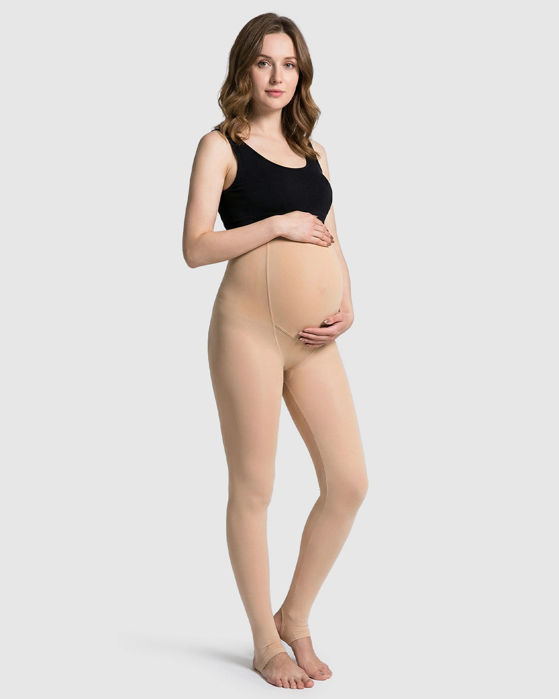 Fleece-Lined Over-Bump Maternity Leggings