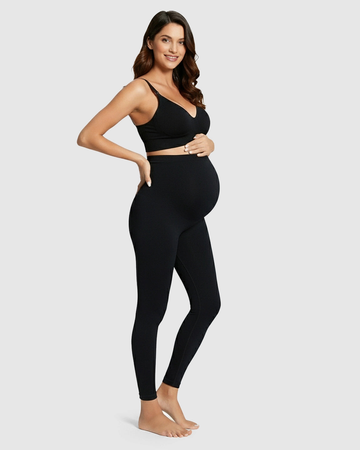 High-Waist Slight Flare Maternity Yoga Pants