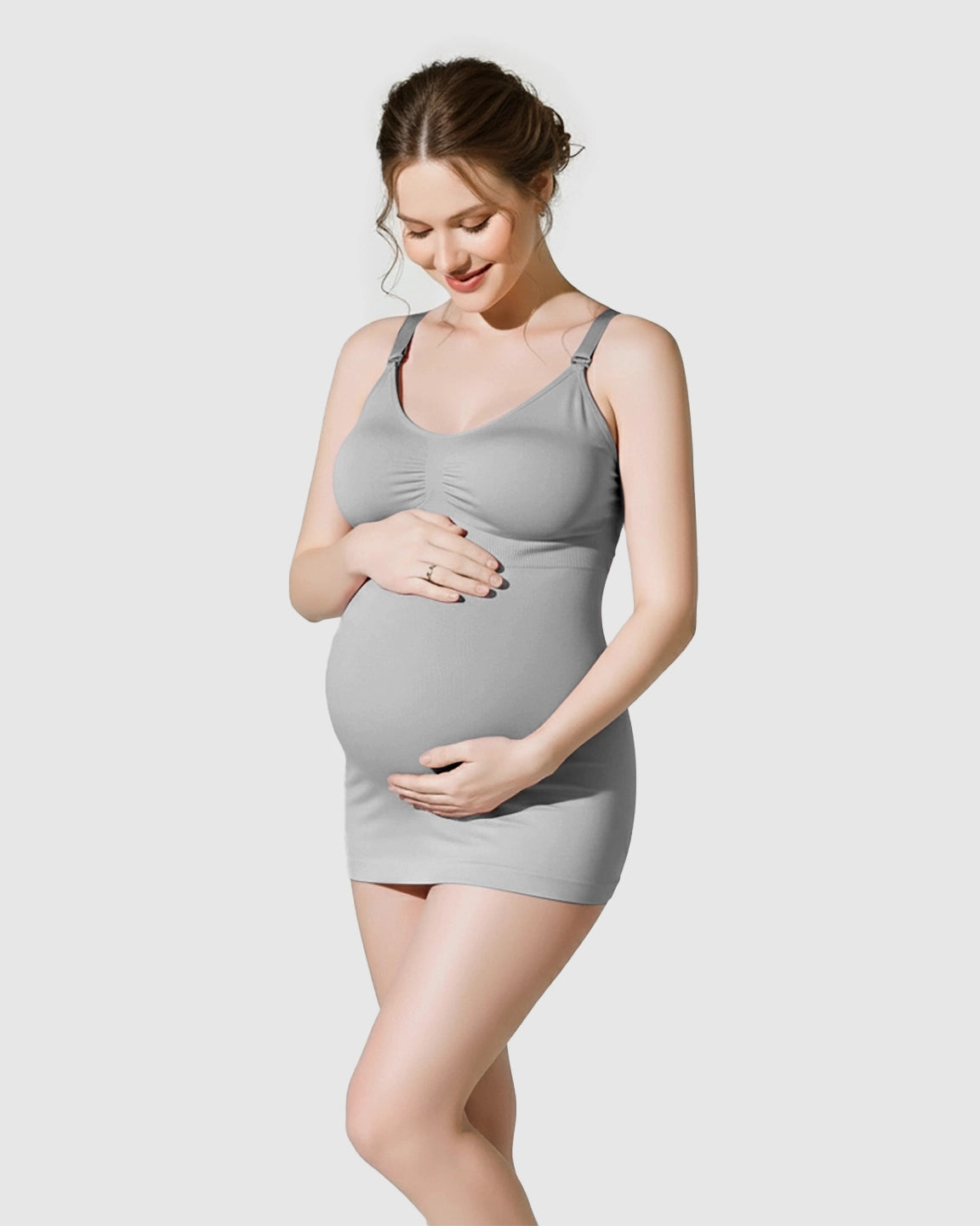 Soft Stretch Front-Opening Wireless Maternity Nursing Bra