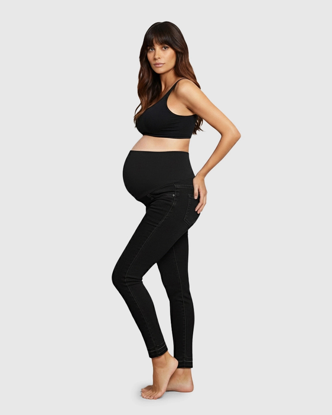 Stretch High-Waist Skinny Maternity Jeans