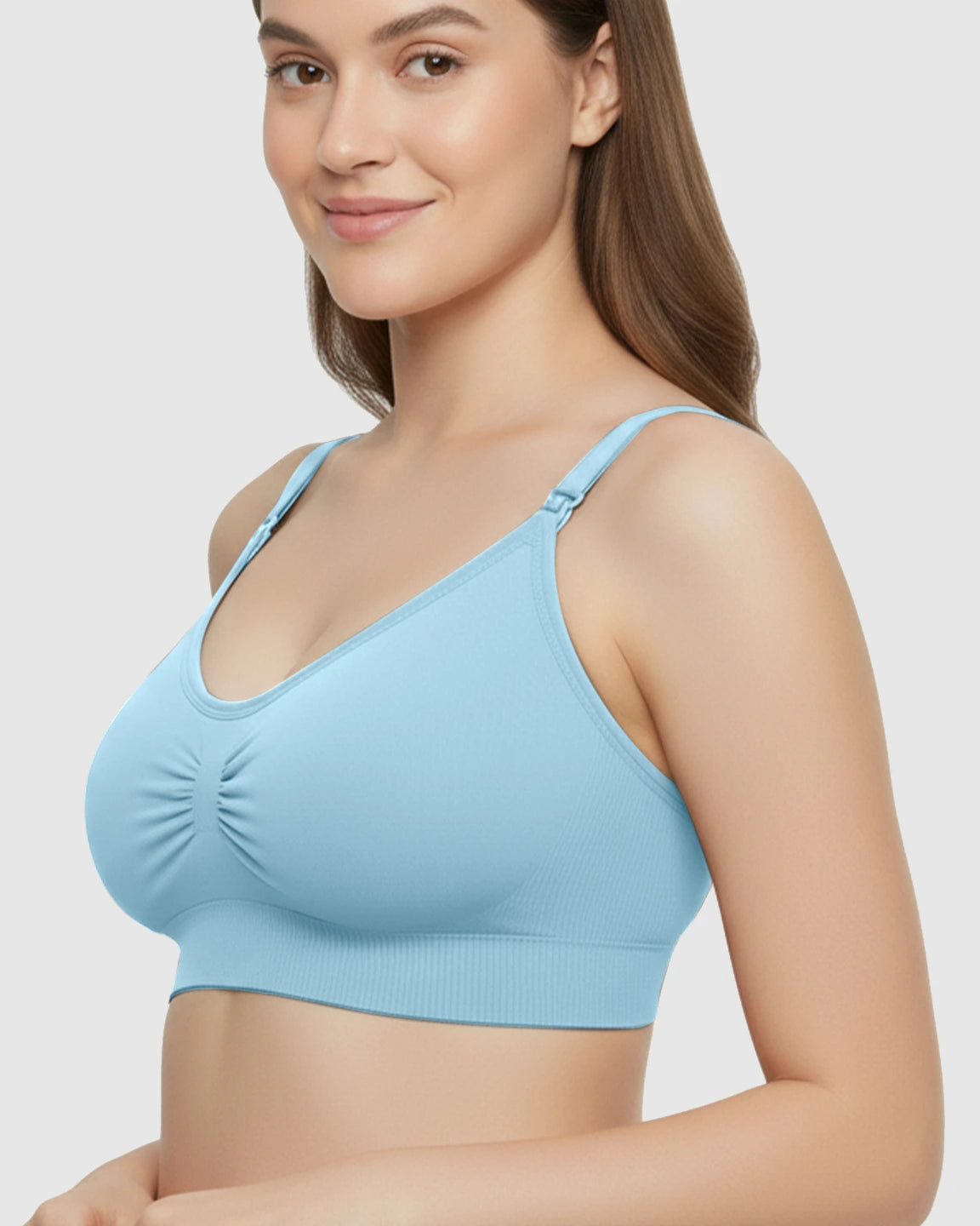 Soft Seamless Front-Open Nursing Bra