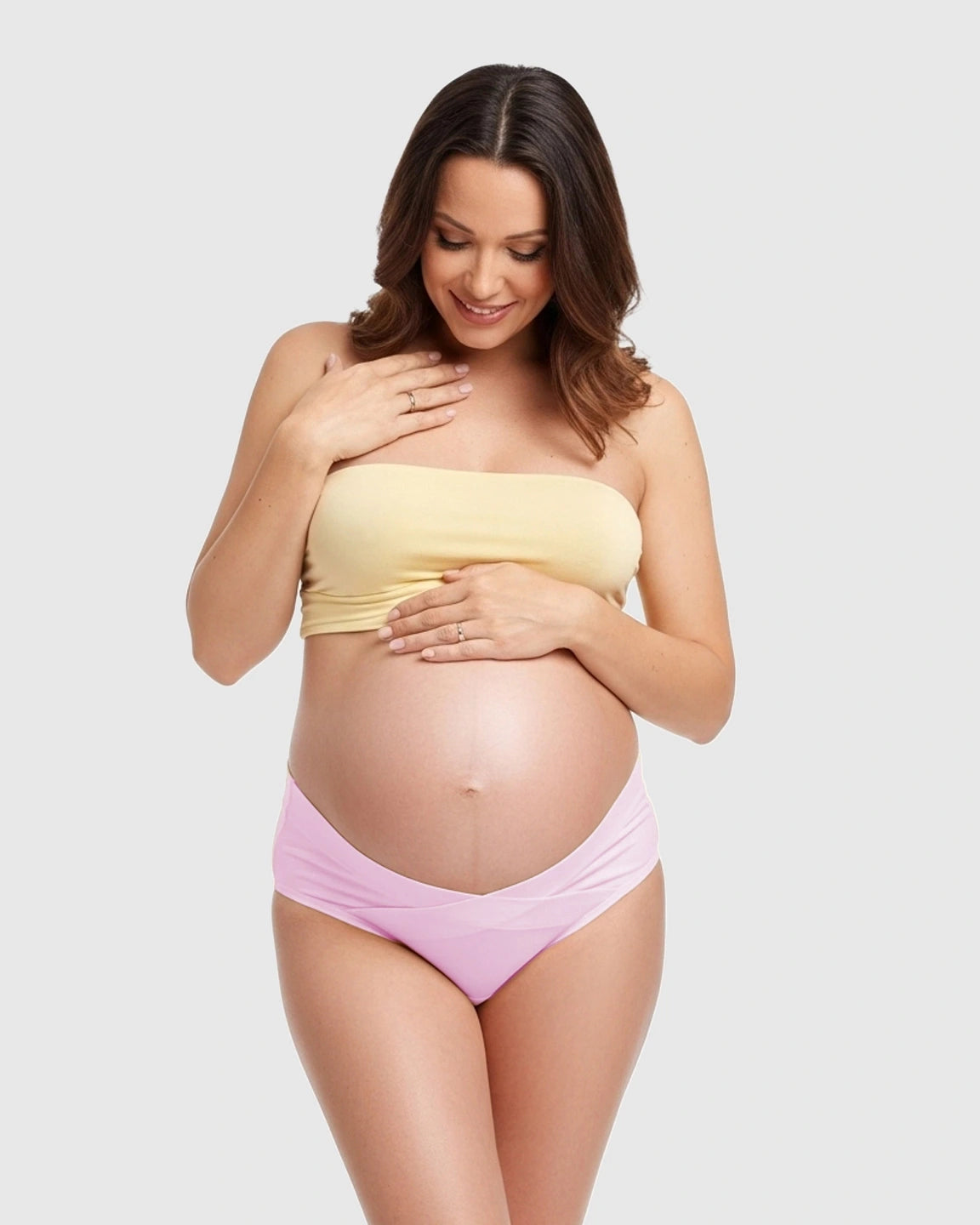 U-Shaped Low-Waist Seamless Cotton Maternity Briefs
