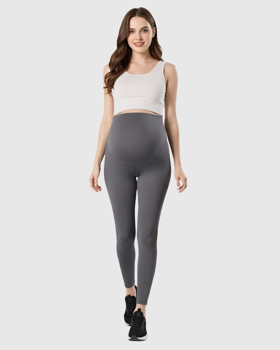 Double-Layer Belly Support Maternity Leggings
