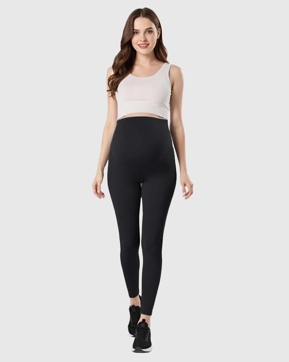 Double-Layer Belly Support Maternity Leggings