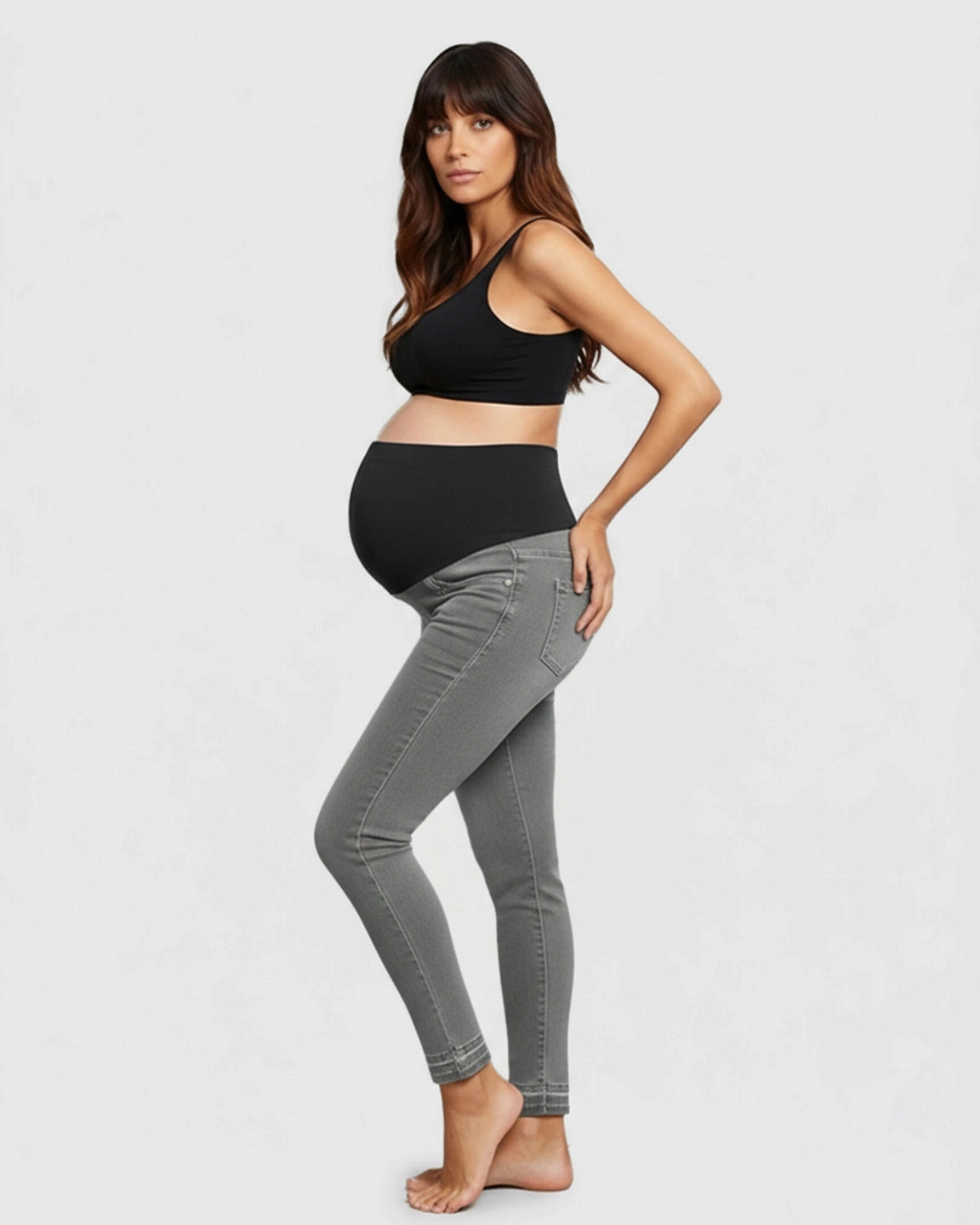 Stretch High-Waist Skinny Maternity Jeans