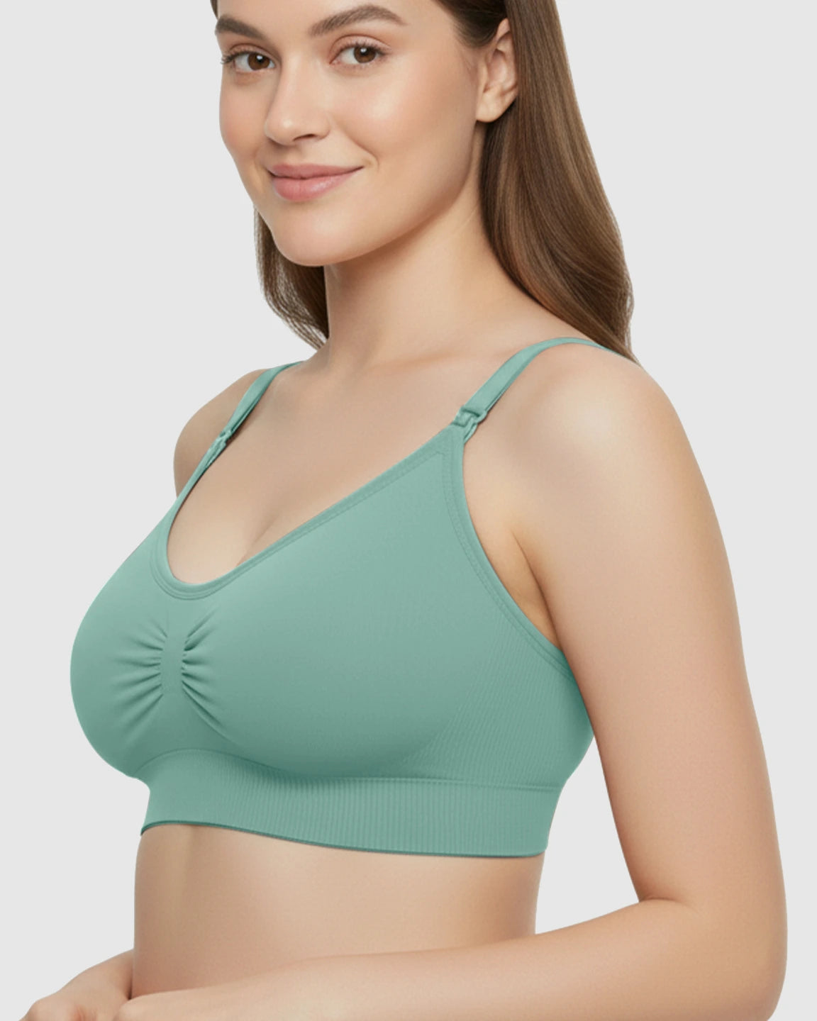 Soft Seamless Front-Open Nursing Bra