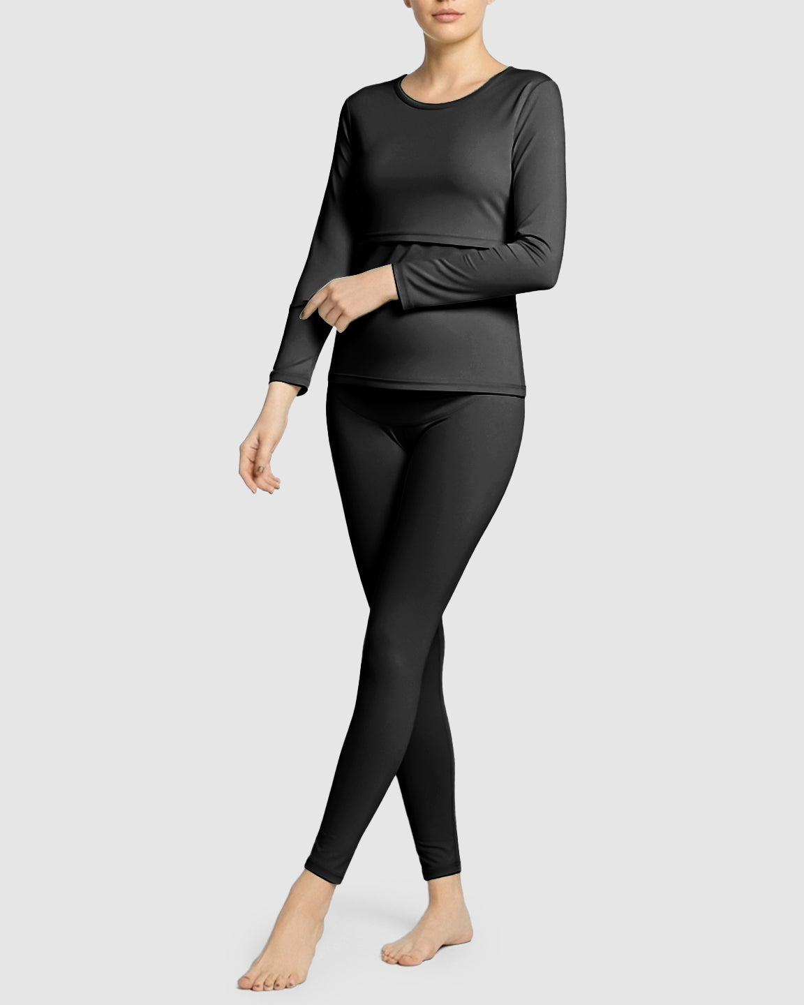 Thick Cotton Nursing Maternity Pajama Set