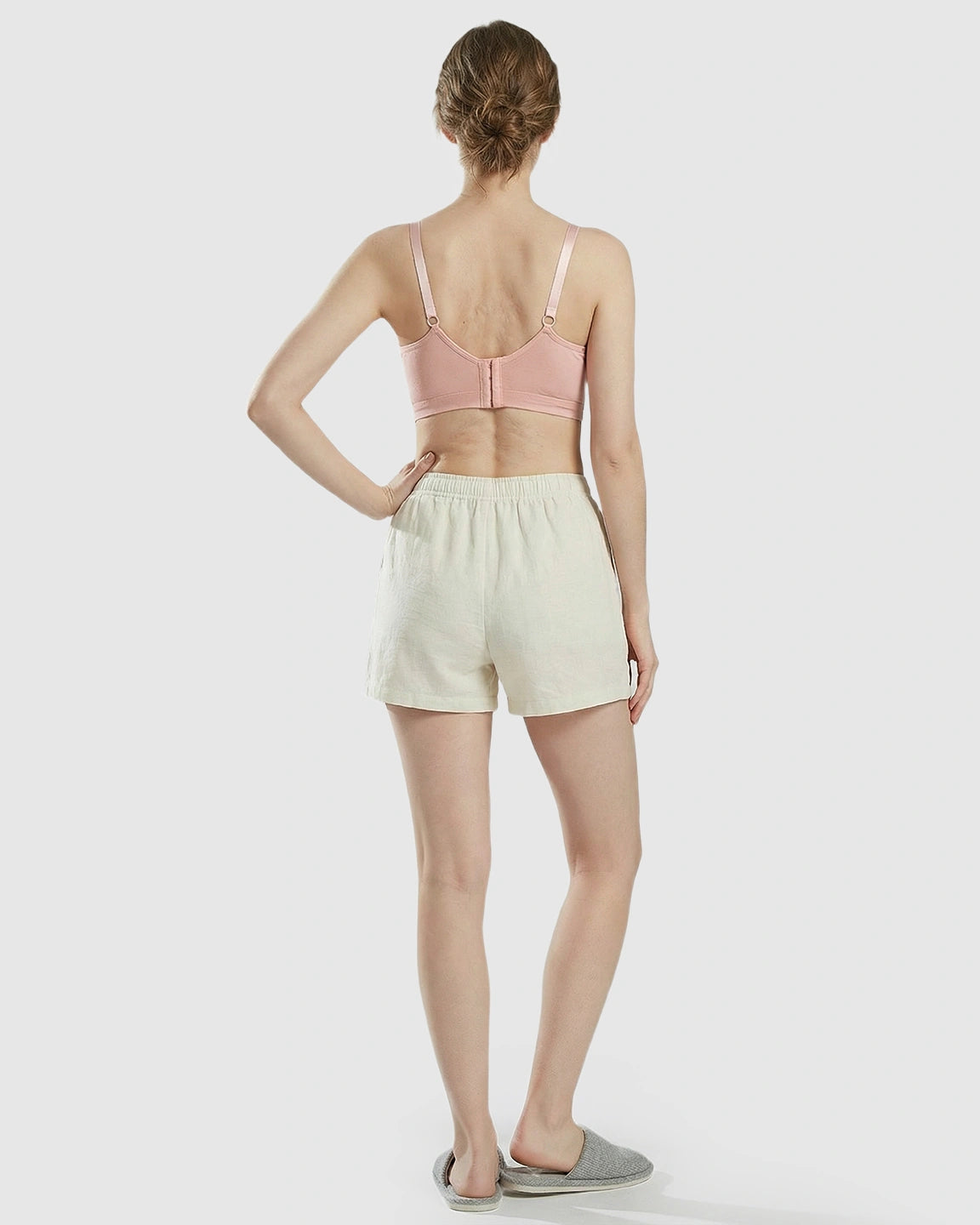 Wire-Free Embroidered Lace Nursing Bra