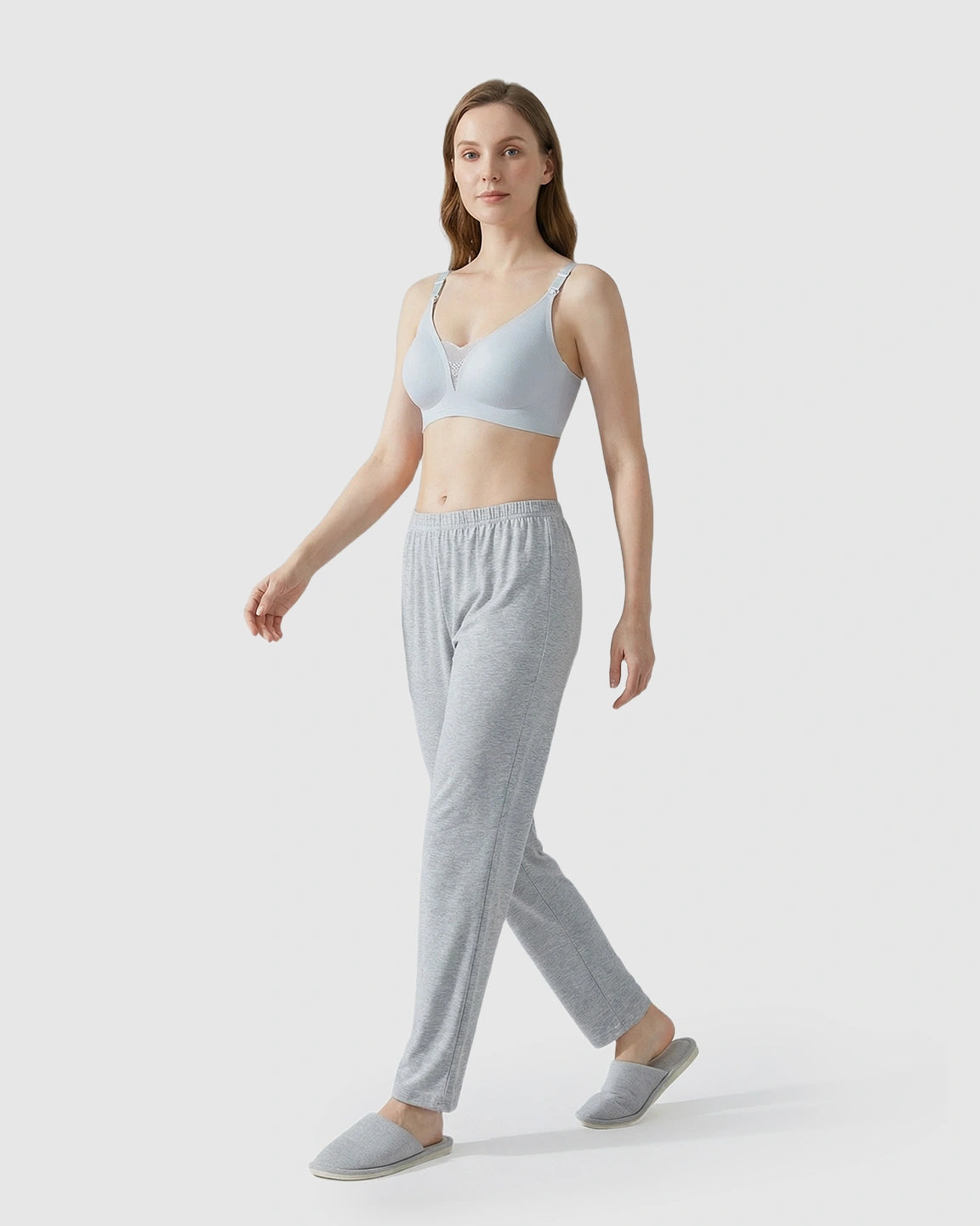 Thin Mesh Jelly Strip Design Nursing Bra