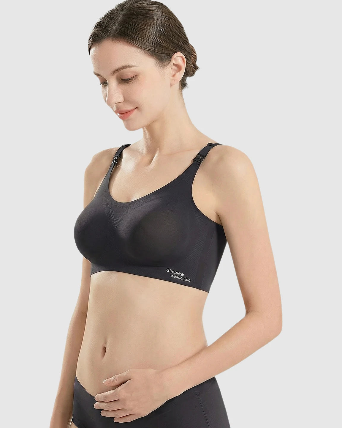 Clip-Down Straps Contoured Nursing Bra