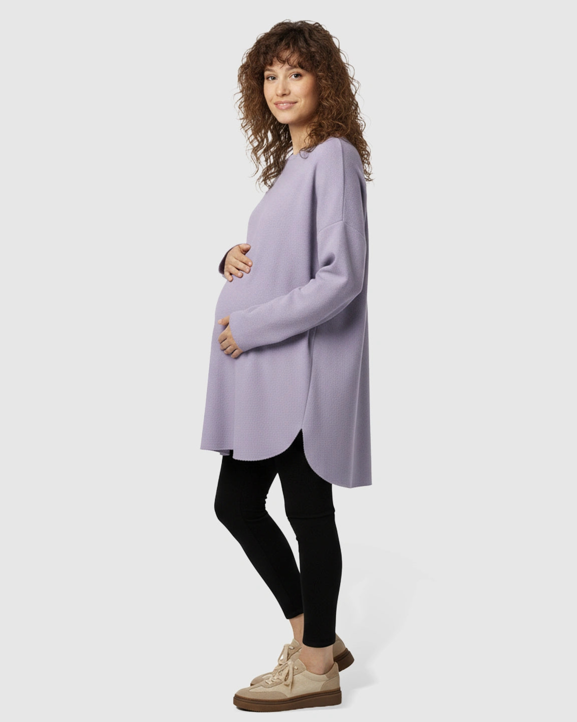 Cozy Woolen Loose-Fit Maternity Sweater