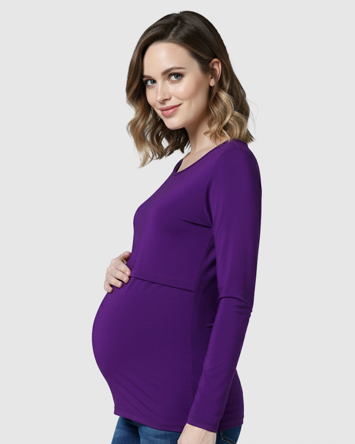 Lift-Up Front Casual Maternity & Nursing Top