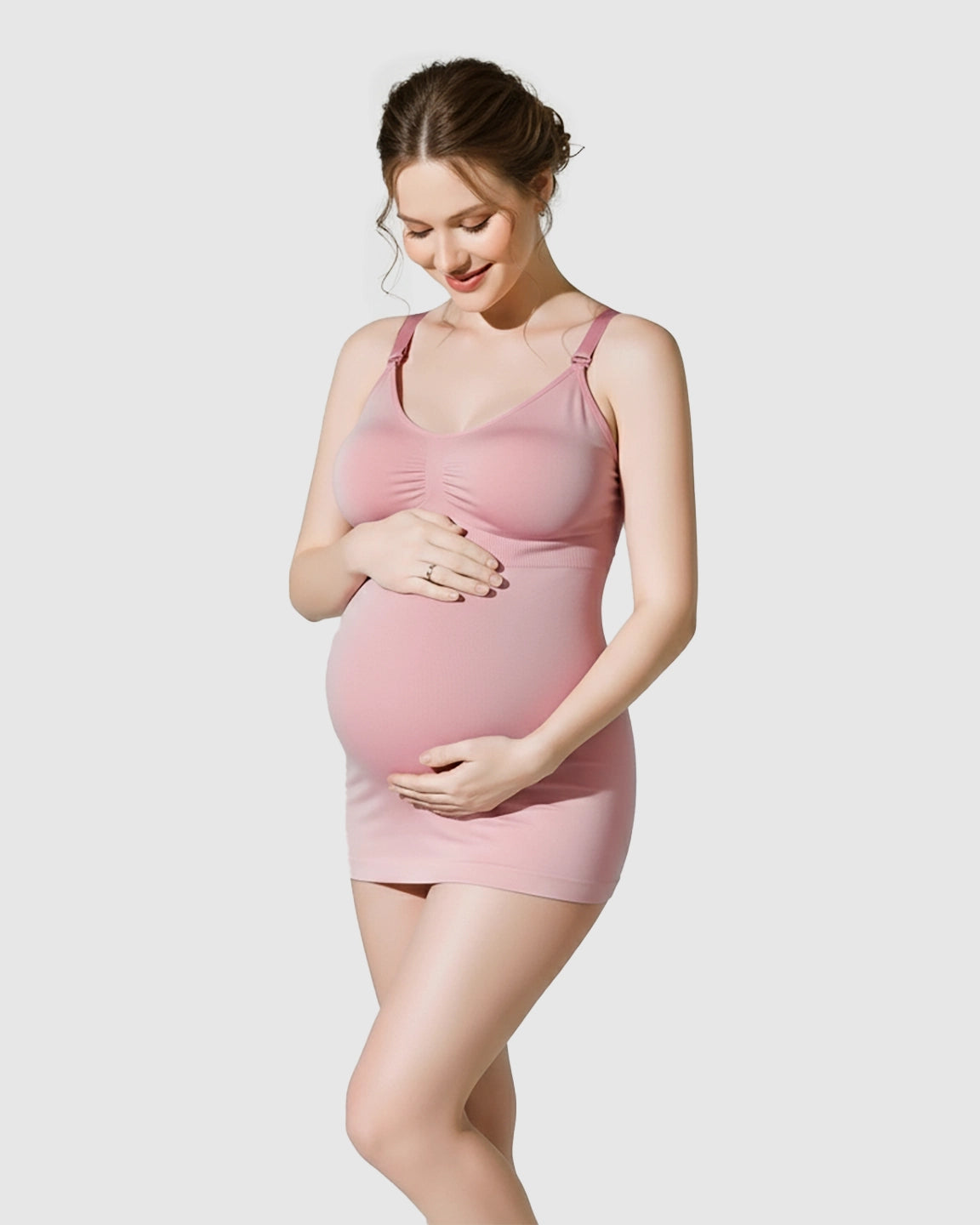 Soft Stretch Front-Opening Wireless Maternity Nursing Bra