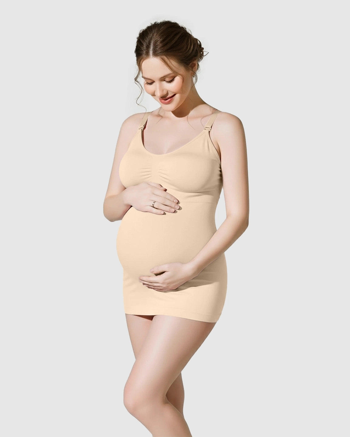 Soft Stretch Front-Opening Wireless Maternity Nursing Bra