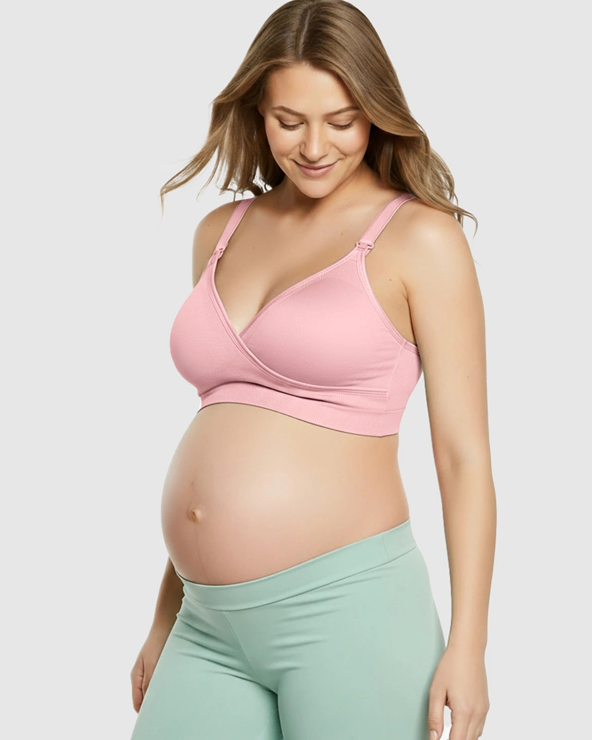 Seamless Front-Open Soft Stretch Nursing Bra