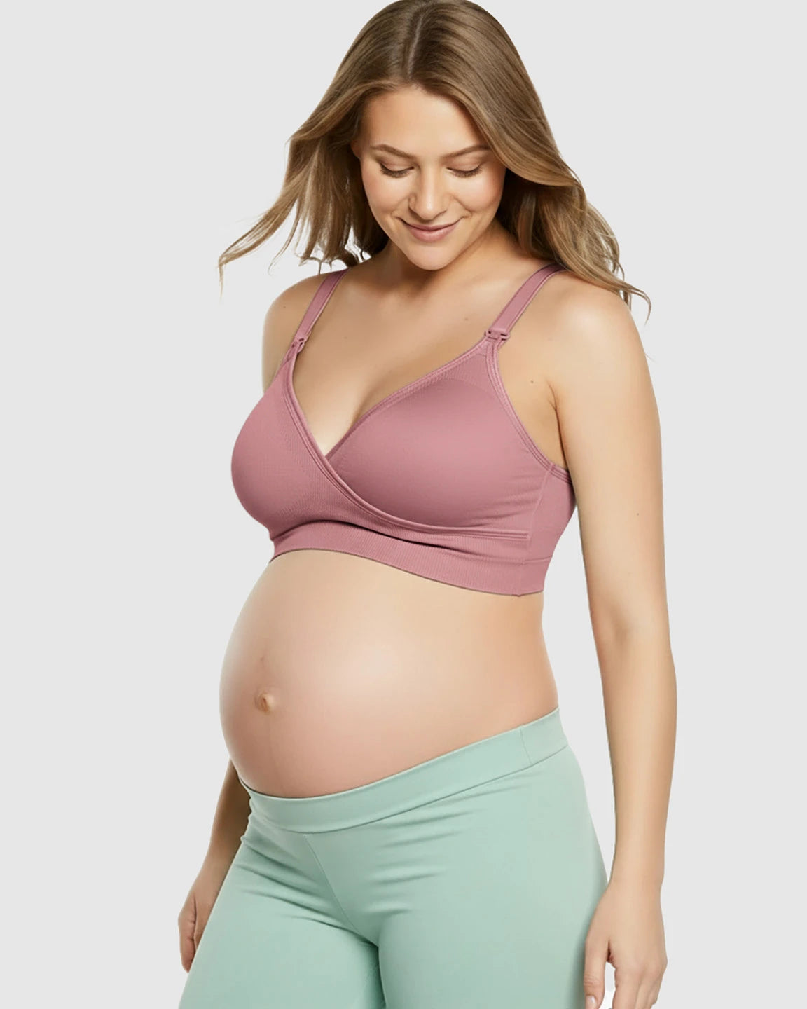 Seamless Front-Open Soft Stretch Nursing Bra