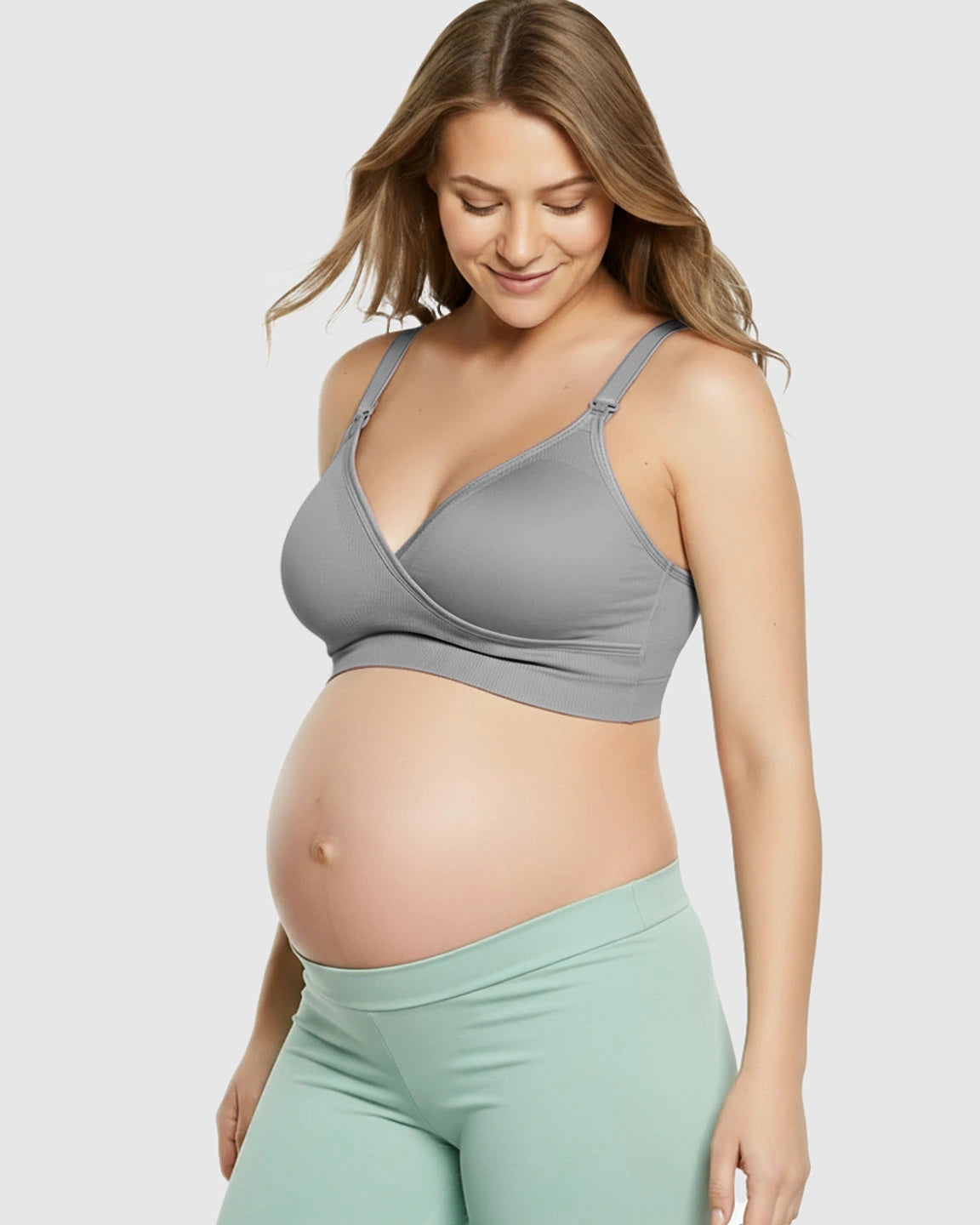 Seamless Front-Open Soft Stretch Nursing Bra