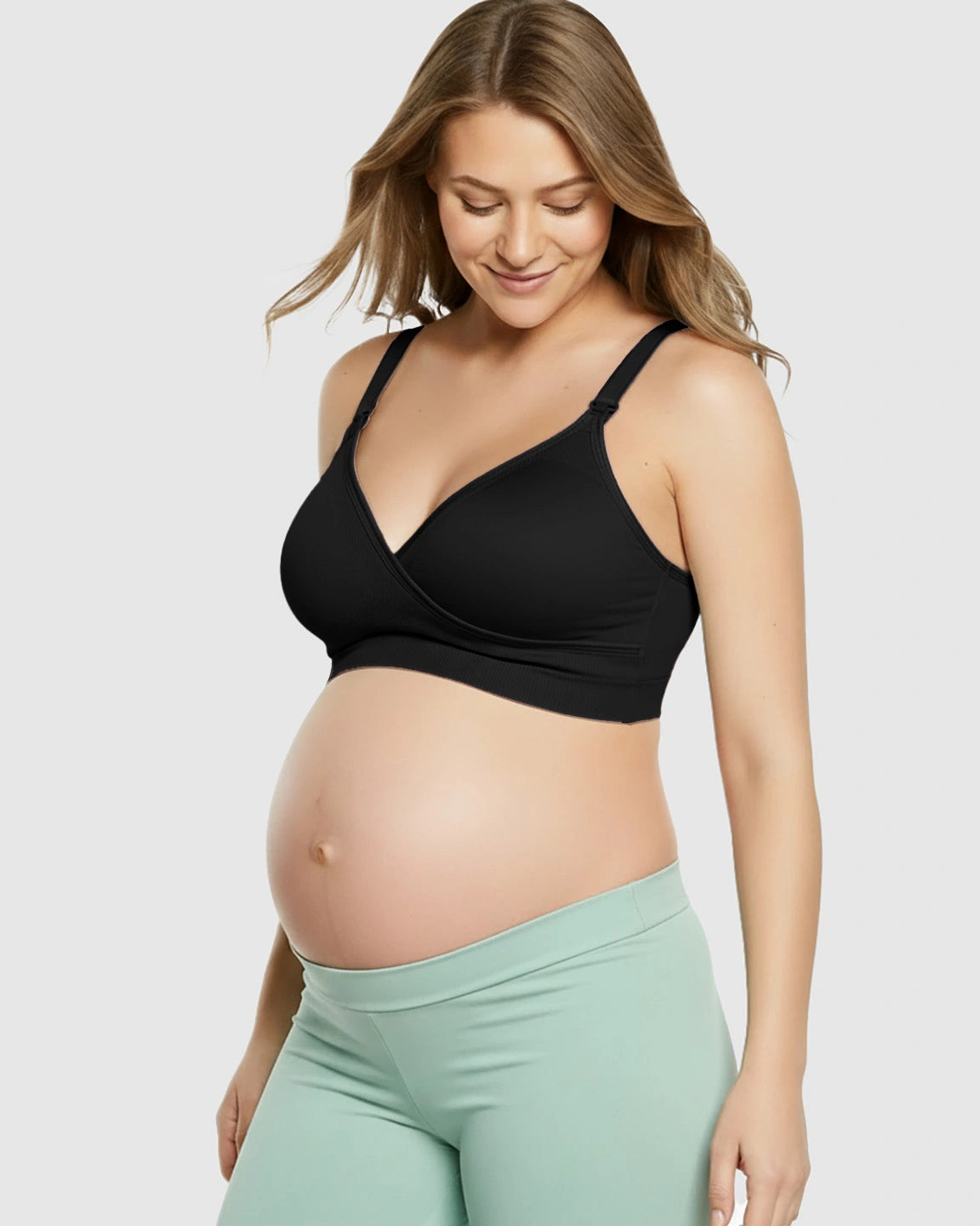 Seamless Front-Open Soft Stretch Nursing Bra