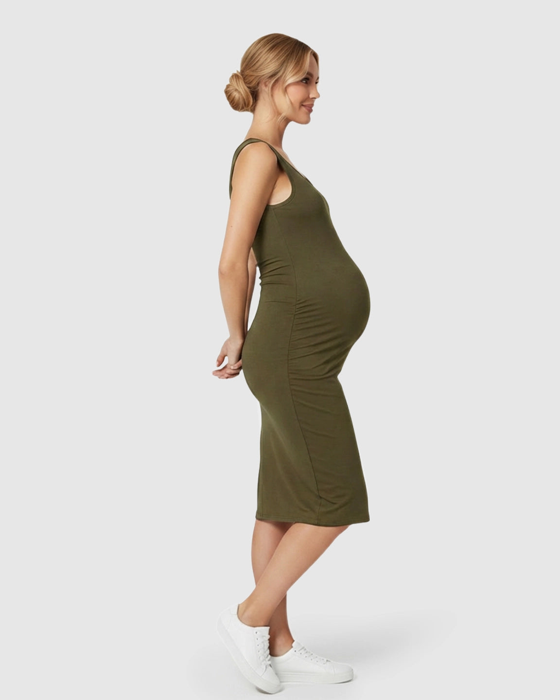 Sleeveless Camisole Bodycon Maternity Dress